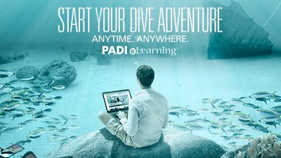 PADI eLearning scuba certification, start your dive adventure anytime, anywhere.