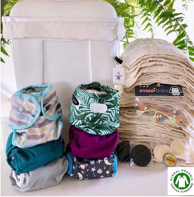 Reusable cloth diapers and diapering supplies from Kōkua Diaper in Maui.